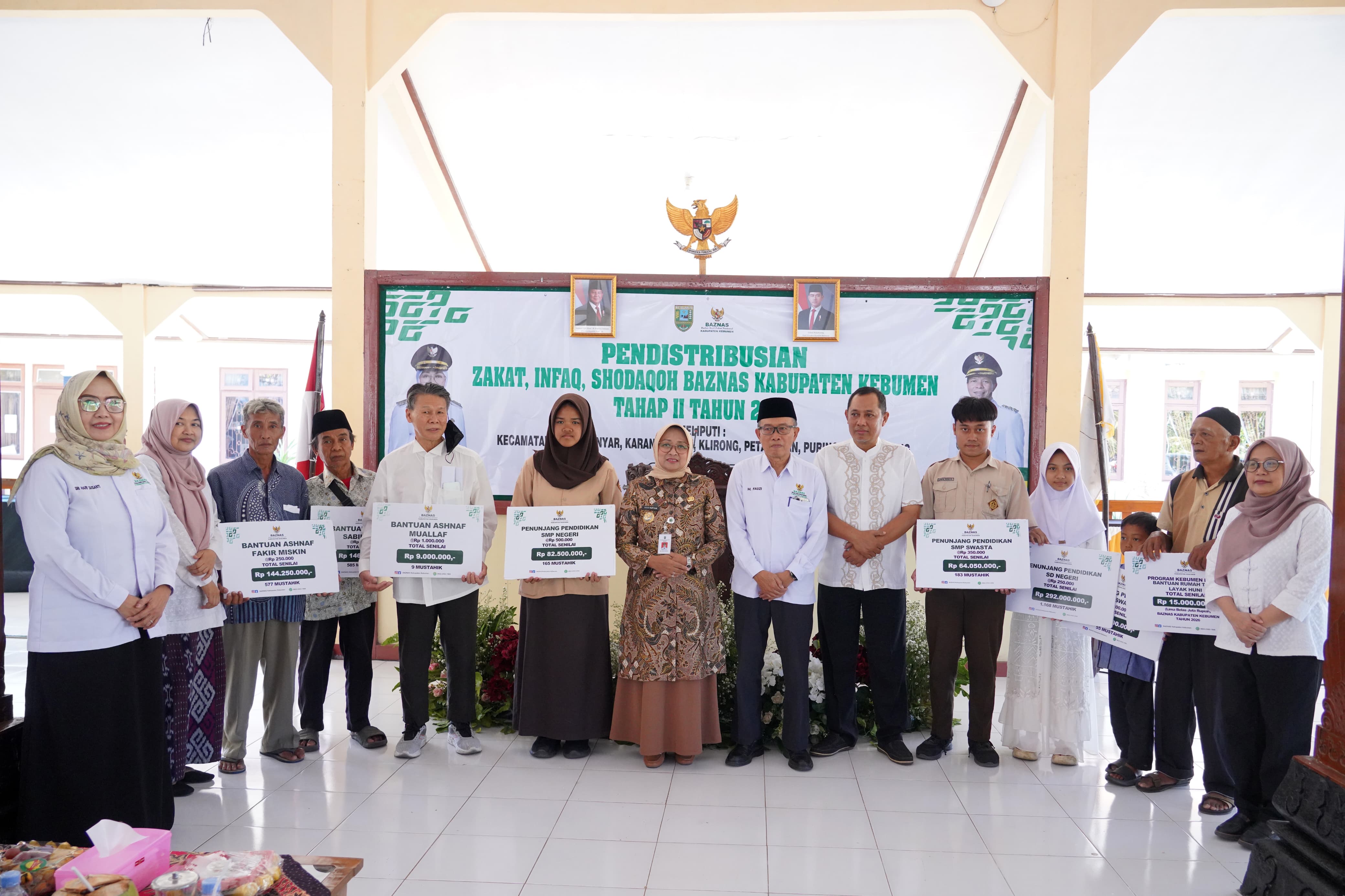 BAZNAS Kebumen Salurkan ZIS Tahap II Senilai Rp1,5 Miliar untuk 3.032 Mustahiq