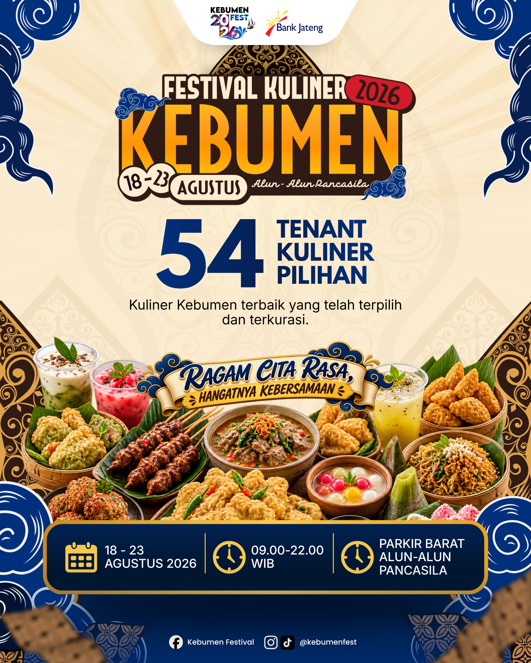 Festival Kuliner Kebumen 2026: Pesta Rasa Dan Hangatnya Kebersamaan Di Alun-Alun Pancasila