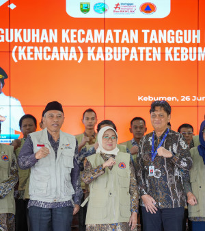 Bupati Kebumen Kukuhkan Kecamatan Tangguh Bencana