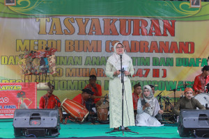 Tasyakuran Merdi Bumi, Pemkab Kebumen Umumkan Perbaikan Jalan di Poncowarno