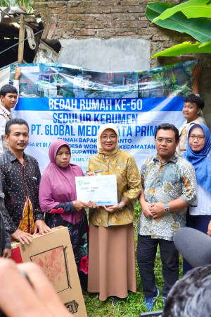 Kolaborasi Sedulur Kebumen dan PT GMDP Wujudkan Bedah Rumah ke-49 dan 50 di Kecamatan Buayan