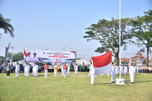 Pemkab Kebumen Gelar Khidmat Upacara HUT ke-80 Republik Indonesia di Pendopo Kabumian