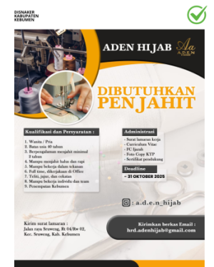 Lowongan Kerja Aden Hijab