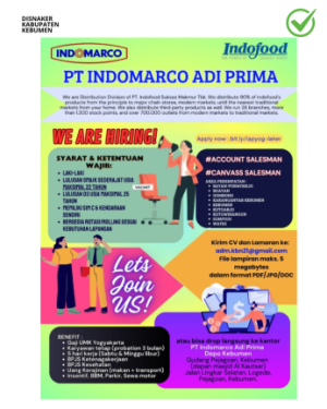 Lowongan Kerja PT Indomarco Adi Prima Kebumen