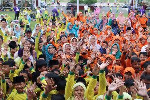 1.000 Pelajar Ikuti Peringatan Hari Cuci Tangan dan Bulan Kesehatan Gigi Nasional di Kebumen