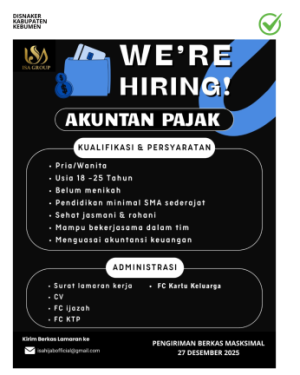 Lowongan Kerja ISA Group: Akuntan Pajak dan Asisten Fashion Desainer