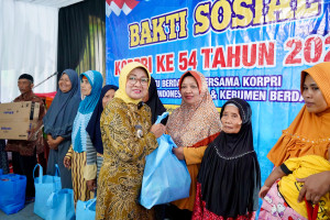 Rayakan HUT ke-54, KORPRI Kebumen Gelar Bakti Sosial di Desa Wonotirto Kecamatan Karanggayam