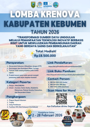 Pemkab Kebumen Ajak Masyarakat Berinovasi melalui Lomba KRENOVA Tahun 2026
